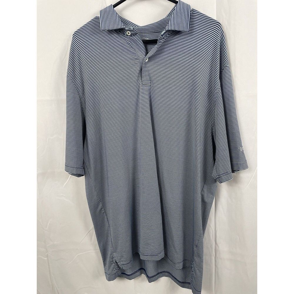 Fairway &‎ Greene Shirt Mens Extra Large Golf Polo Stripped Twin Hills Golf Club